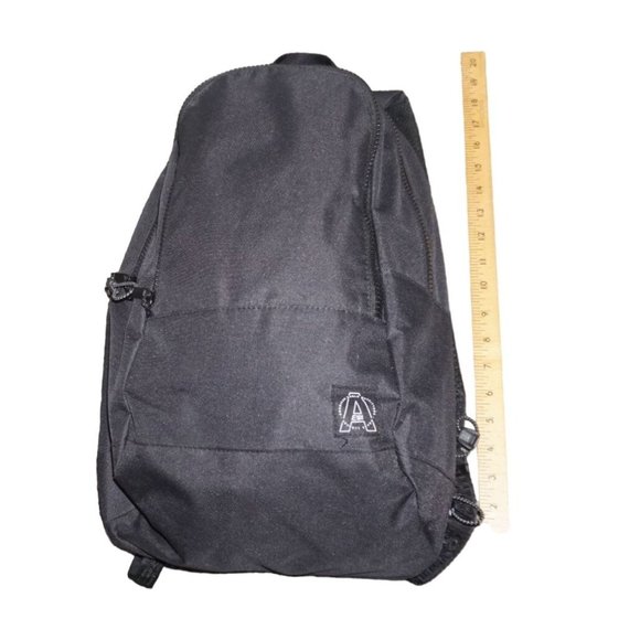 American Eagle Backpack Laptop Black Student Padded Back Shoulde Strap 20" x 13" - Picture 1 of 12